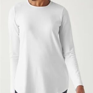 J. Jill Classic White Long Sleeve Tee